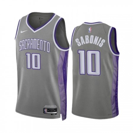 Dres Sacramento Kings Domantas Sabonis 10 Nike 2022-23 City Edition Sivo Swingman